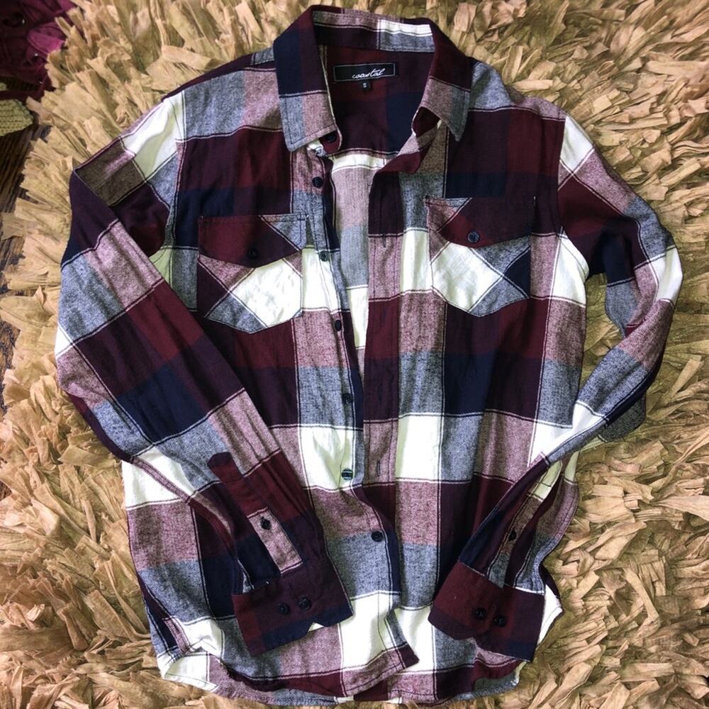 Like New Coastal Men’s S Flannel Button Shirt From Tillys, S